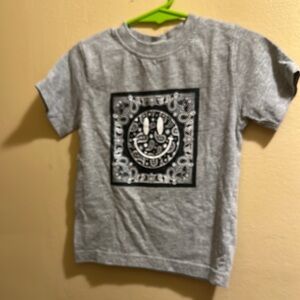Mish Mish Gray Kids T-Shirt with Graphic Print